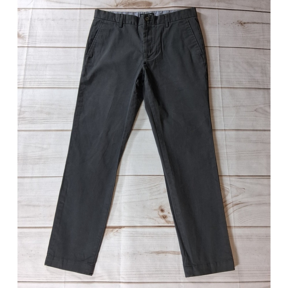 Banana Republic Mason Chino Mens Pants Sz 31x30 Charcoal Gray Stretch Slim Fit